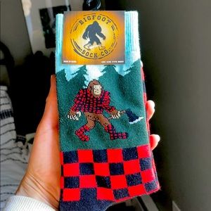 Bigfoot sock company checkered socks NWT!
